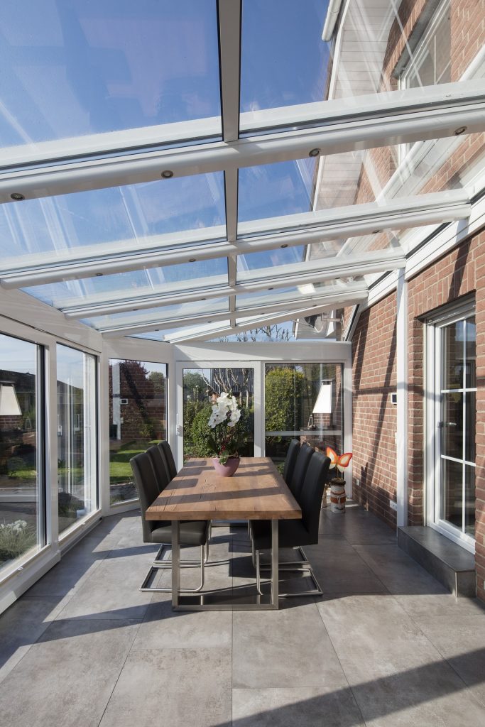 What are the benefits of glass house extension?