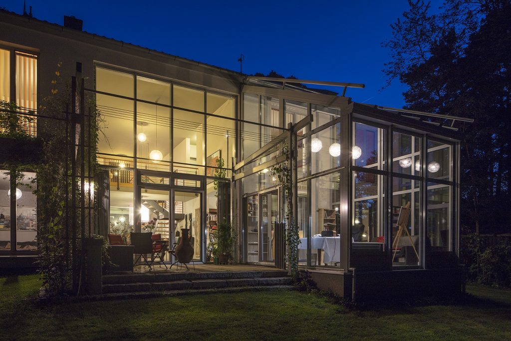 glass house extension in london